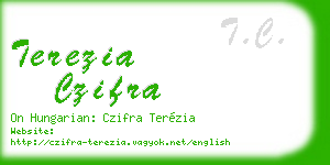 terezia czifra business card